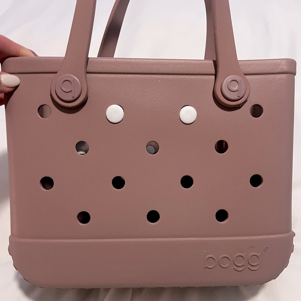 BOGG bitty small tote bag in Blushing
Purchased at Dillards
11x4.5x8.5 inches.
